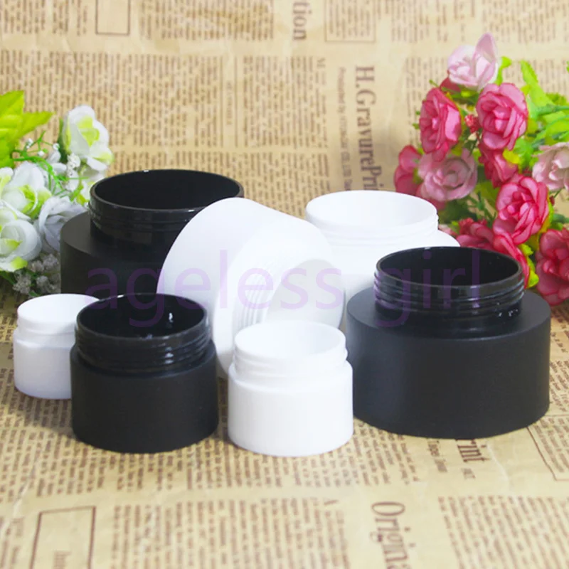 3g 5g 10g 15g 30g 50g 80g Refillabe Bottles Black Or White Jar Face Cream Or Eye Cream Jar  Skin Care Products Packages