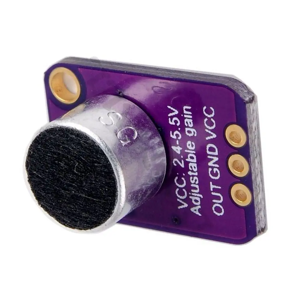 GY-MAX4466 MAX4466 Electret Microphone Amplifier Module Adjustable Gain OUT GND Amplifier Board 2.4-5V DC For Arduino