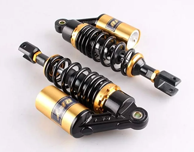 

RFY New 1Pair 280mm 295mm motorcycle rear shock absorber for Honda Suzuki Kawasaki Yamaha Black + gold