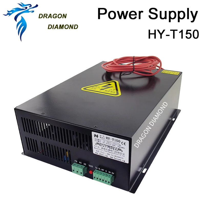 드래곤 다이아몬드 HY-T150 150W CO2 레이저 전원 공급 장치 T/W 시리즈 AC 1100V/2200V CO2 레이저 조각 기계