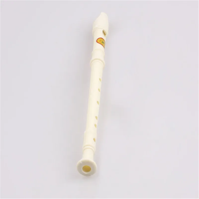 Flauta de plástico blanca para niños, instrumento de juguete Musical para cumpleaños, boda, fiesta, regalo, clarinete, flauta, llaveros, zelda