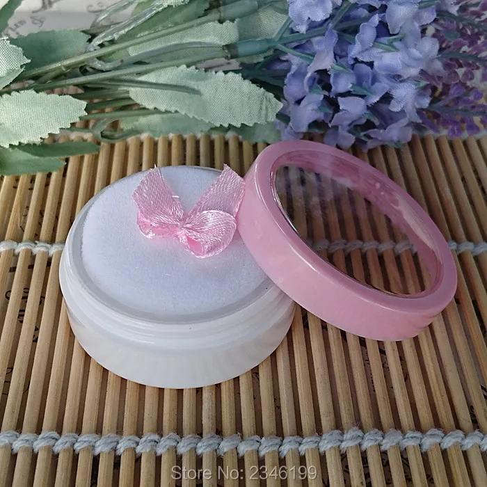 50units/Lot 5G Plastic Empty Cosmetic Powder Case DIY Elegant Loose Powder Jar with Mesh n Puff, Round White Container Pink Cap