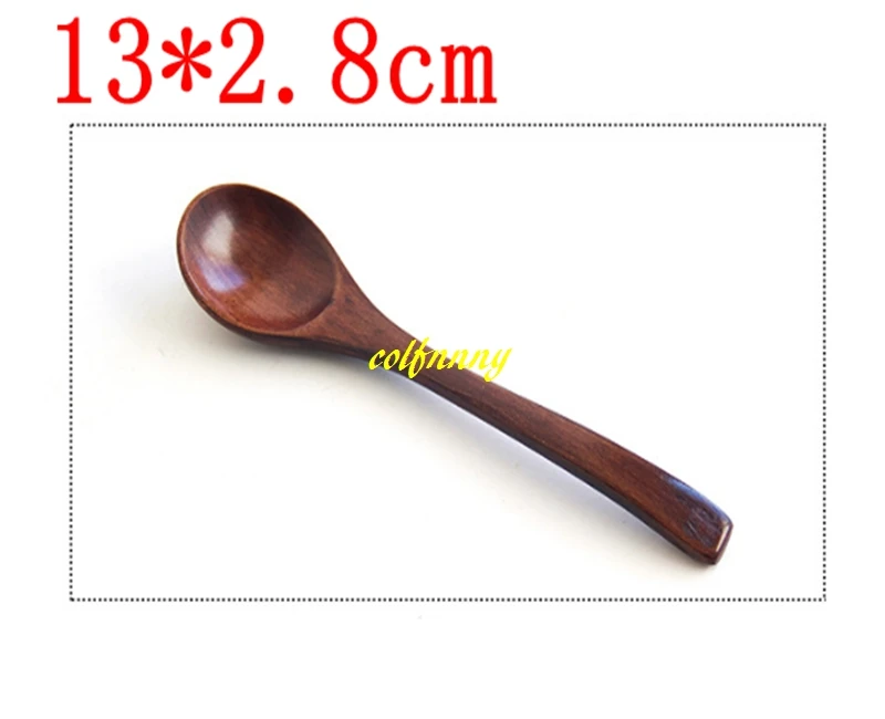 500pcs/lot 13*2.8cm Round Wood Spoon with Yarn Flatware Kitchen Tool Soup Dessert Coffee Stirring Kids Ice Cream Wooden spoons