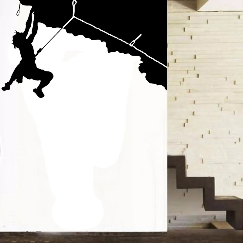 Rock Climbing Design Sports Series Vinyl Removable Wall Sticker Home Shop Decoration Wall Stickers Wall Decals 5 Sizes