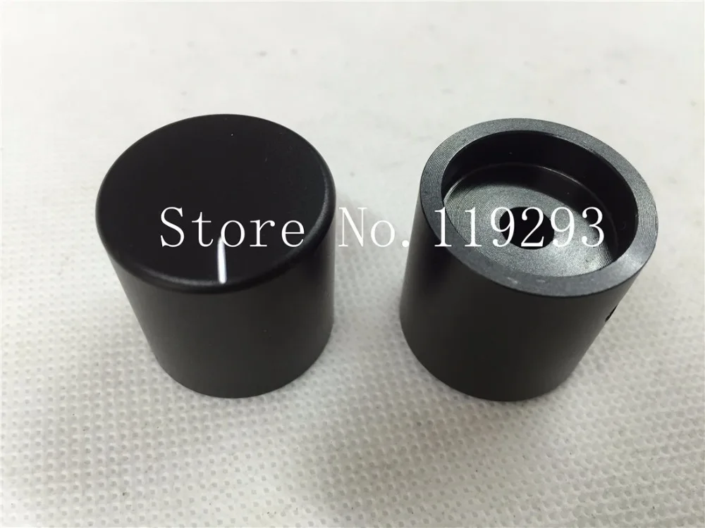 [BELLA]HIFI fever solid aluminum volume knob potentiometer knob black sliver blasting cap diameter 25 high 26 25x26--10PCS/LOT