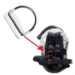 Rite de anillo en D para buceo de 50mm, arnés de Clip para correas de buceo, BCD, deslizador de cinturón de peso