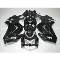 Injection mold plastic Fairing kit for Kawasaki ninja 250r 2008-2014 EX250 08 09 10 11 12 13 14 all glossy black fairings BL15