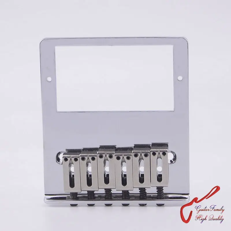 

GuitarFamily Super Quality Humbucker Pickup Fixed Electric Guitar Bridge Stainless Saddle Brass Plate Chrome MADE IN KOREA