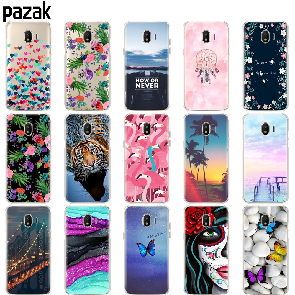 silicone Case FOR Samsung Galaxy J4 2018 Case Soft tpu Back Cover Galaxy J4 2018 EU J400F J400 Phone FOR Samsung J4 2018 clear