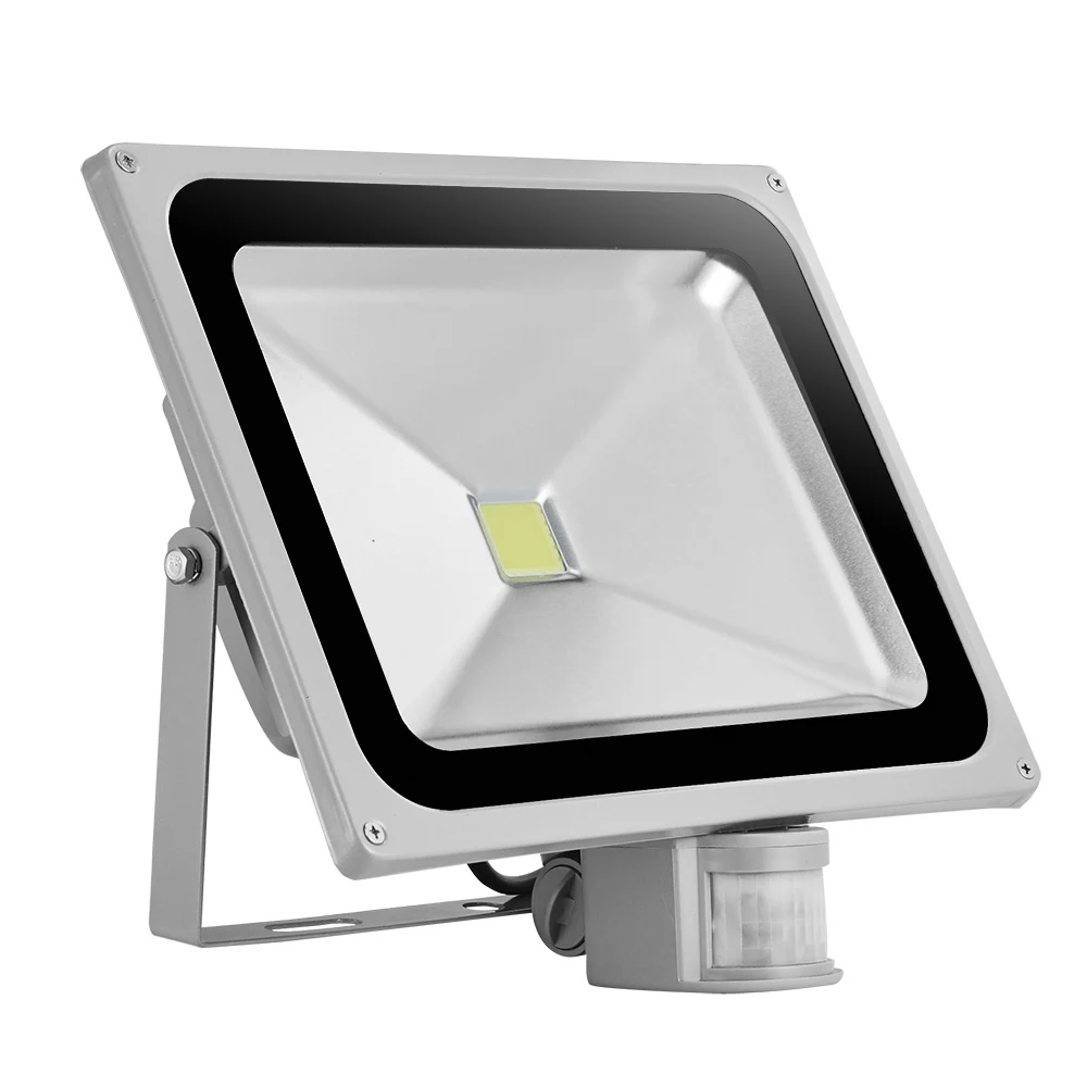 led flood light spotlight lamp 50W motion detective sensor 220V 10W20W 30W street lamp floodlight outside lights with PIR sensor