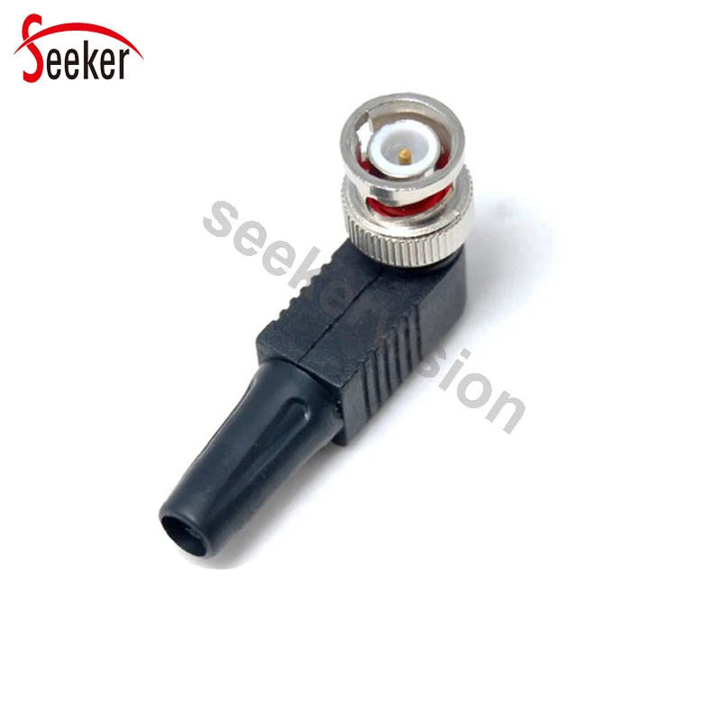 Free Shipping 50pcs /lot Security Accessories CCTV BNC Connector Male Plug Pin RG59 Straight Head BNC Adapter for CCTV Cameras