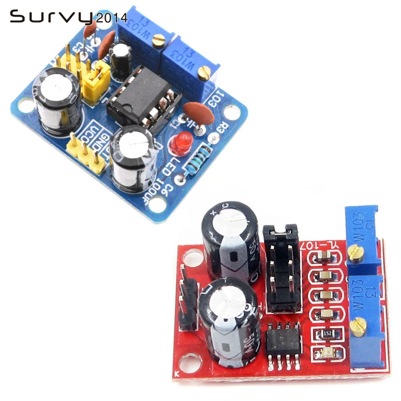 NE555 Pulse Frequency Duty Cycle Square Wave Rectangular Wave Signal Generator Adjustable 555 Board NE555P Module