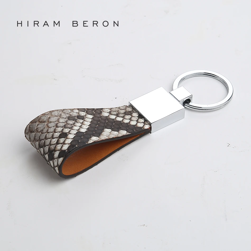 Hiram Beron Key Holder Python Skin Leather Key Holder Luxury Gift for Women Lady Wife