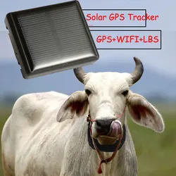 Waterproof Animal GPS Tracker Solar Never Power OFF For Cow Sheep Pet With Collar Remove Alarm  Real Time Location LBS Tracking