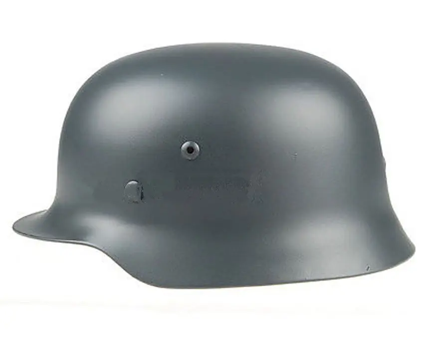 WWII German Elite M1935 M35 Steel Helmet Tactical M35 Helmet Airsoft Helmet Grey - GM037