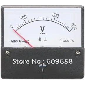 

670 Panel Meter Analog 20V DC Voltmeter 60*70mm