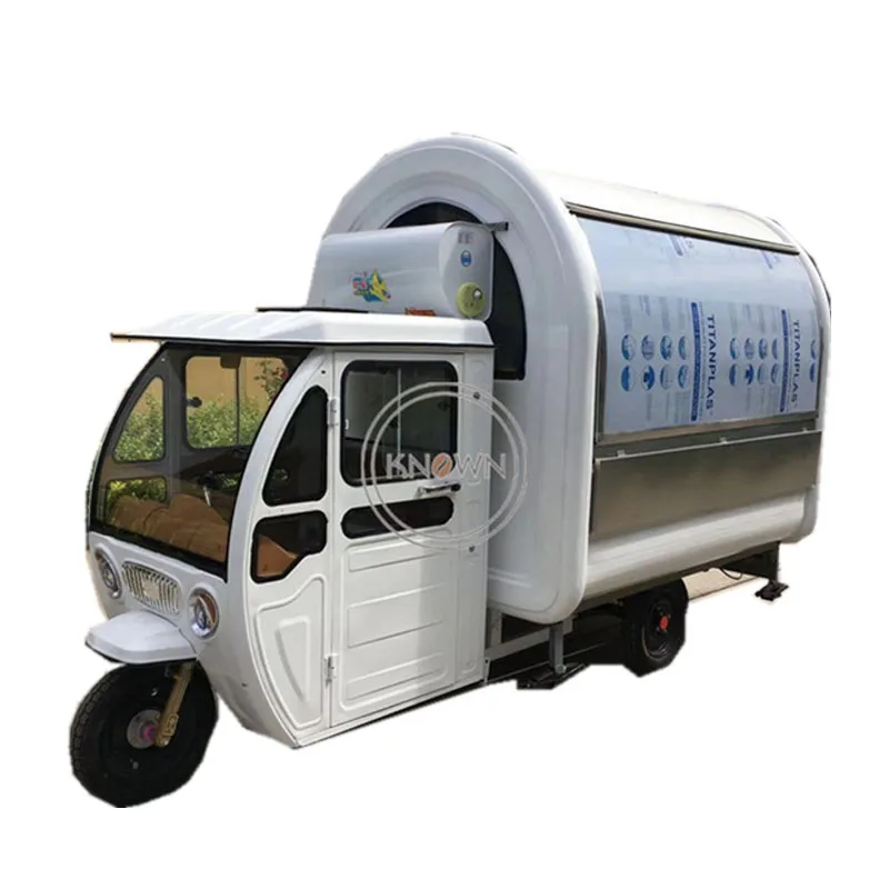 

2.2m Electric Tricycle For Adults Mobile Food Truck Trailer Coffee Bar Bubble Tea Hot Dog Ice Cream Food Cart For Sale