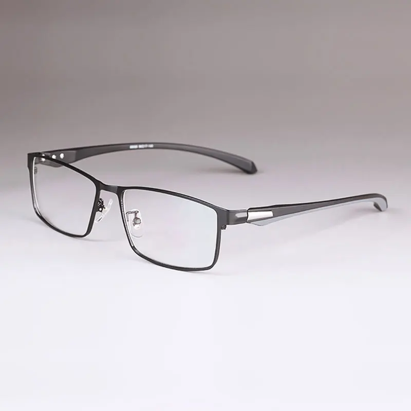 Men Titanium Alloy Eyeglasses Frame for Men Eyewear Flexible Temples Legs IP Electroplating Alloy Material,Full Rim and Half Rim
