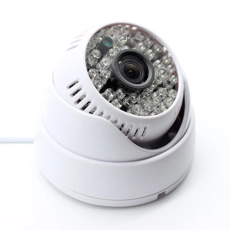 Caméra de surveillance dôme intérieure HD 1080P 2MP AHD CCTV, sécurité IR couleur 48led vision nocturne CMOS blanc