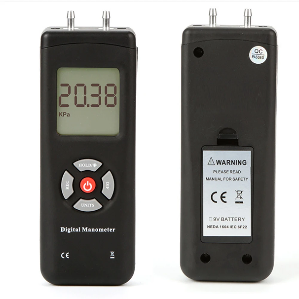 2Psi /5Psi /10Psi Digital Manometer LCD Differential Air Pressure Meter LCD Digital Differential Gauge