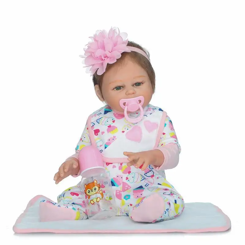 

50cm Silica gel Doll Reborn Doll Appease Doll Lifelike Babies play play house toy for Children's Christmas Birthday Gift