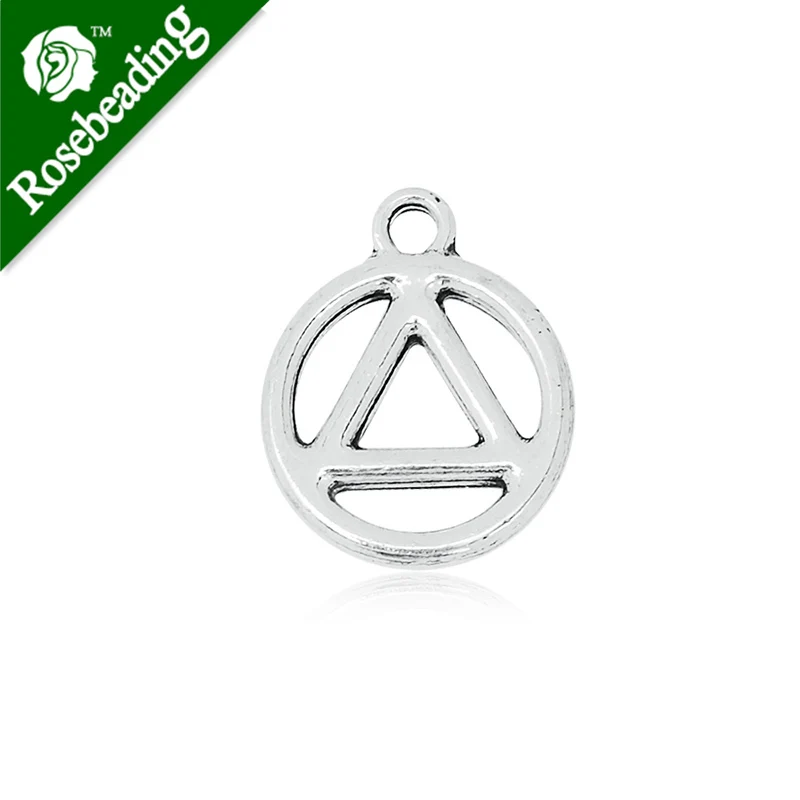 20pcs 15.5x19.5mm recovery symbol charm,jewelry charms,meditation,faith,small pendant,necklace charm-100311