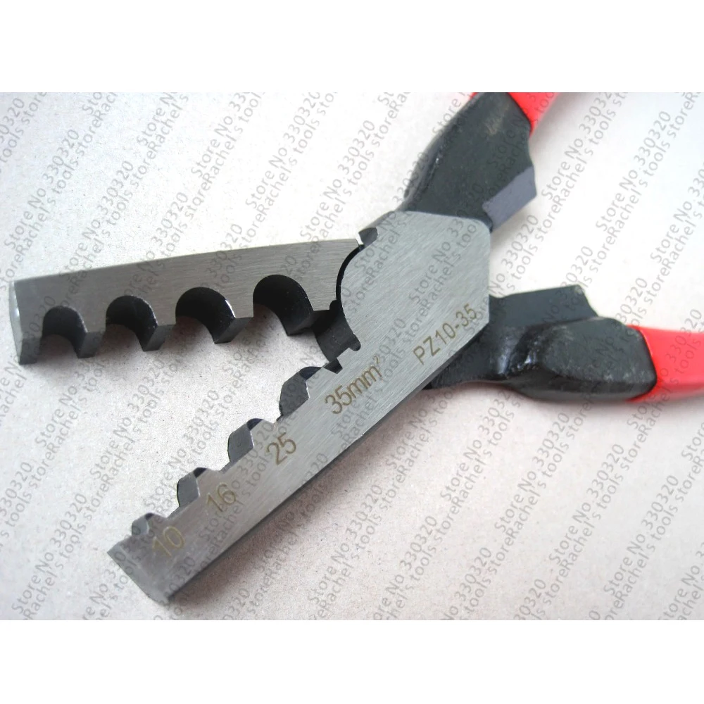 Germany style crimping pliers for cable sleeve 10-35mm2,cable ferrules crimping tool PZ10-35