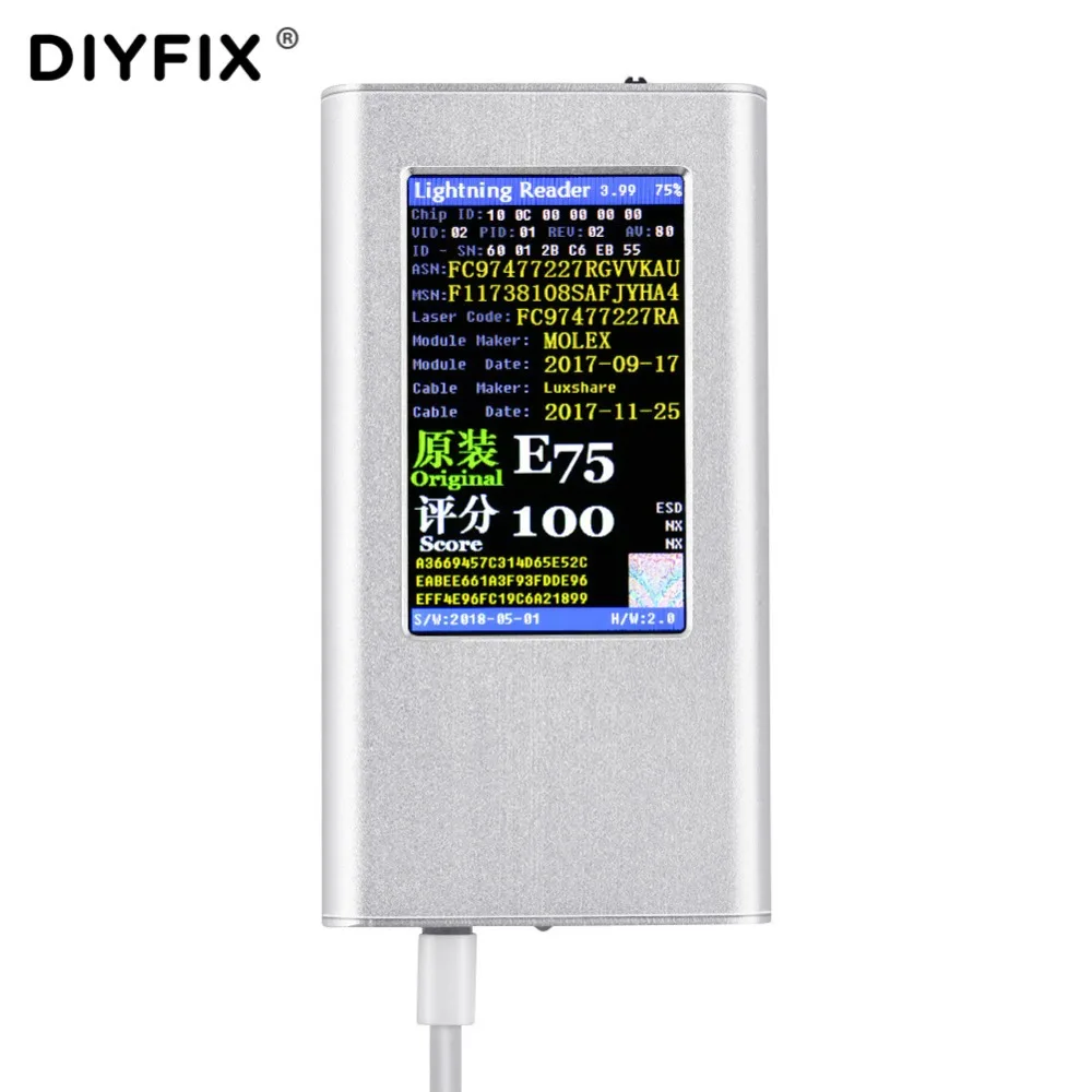 DIYFIX Data Cable Tester for iPhone True and False Detector Recognizer