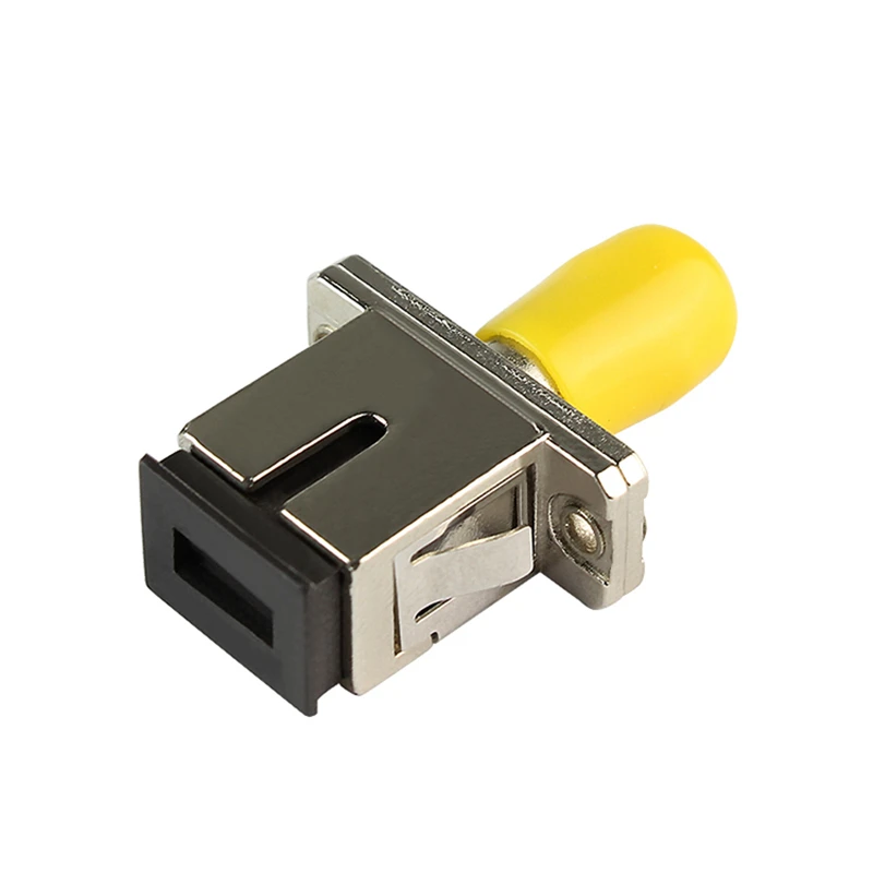 SC-ST simplex adapter metal fiber optic connector red yellow SM MM coupler ftth factory supply free shipping ELINK 10pcs