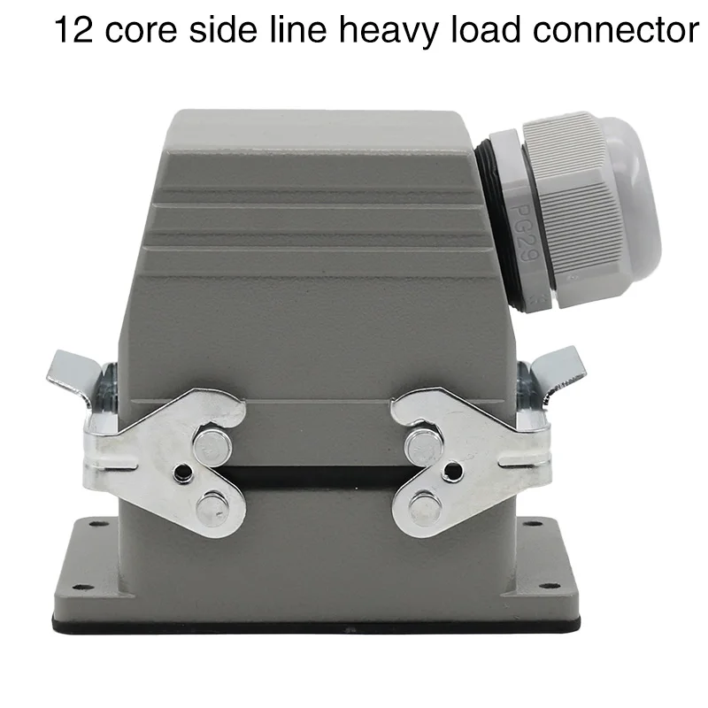 Imagem -03 - Conector Reforçado 12-core Industrial Tomada de Aviação à Prova d Água Grande Corrente 35a Hdc-hsb0121