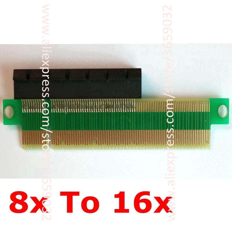 PCI-E 1X 4X 8X 16X Female To PCI-E 16X Male Graphics Extension Connection Conversion Adapter Card Compatible with PCIe 3.0