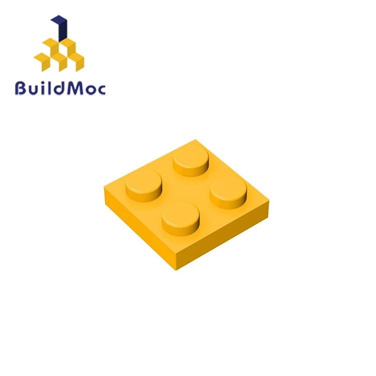 Buildmoc-子供用ビルディングブロック,互換性,アセンブリ,3022 2x2,パーツ,diy,電気教育,crea