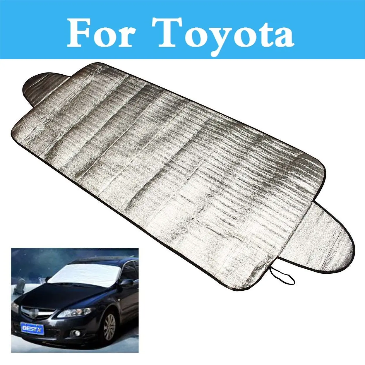 Nice Car Windshield Cover Snow Ice Frost Visor Shade Sunshade For Toyota Rav 4 Rush Sai Prius Prius C Probox Progres Pronard