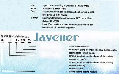 Imagem -02 - Dissipador de Calor Termoelétrico Cooler Peltier Placa de Resfriamento Módulo de Refrigeração Tec112726 50x50 mm