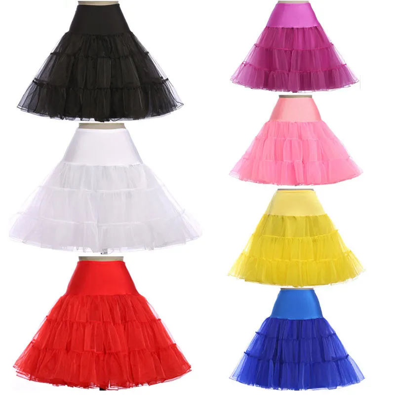 Hot Sale! 2018  Elastic Waist Wedding Bridal Dress Petticoat Underskirt Crinoline Wedding Gown Dress  rockabilly petticoat