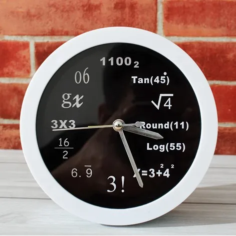 Circular shape fashion creative cute table desk mute alarm clocks for kids child with cheap price high quality