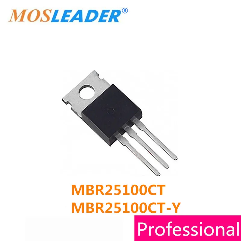 

Mosleader 50 шт. TO220 MBR25100CT MBR25100CT-Y MBR25100 MBR25100C 25100 высокое качество