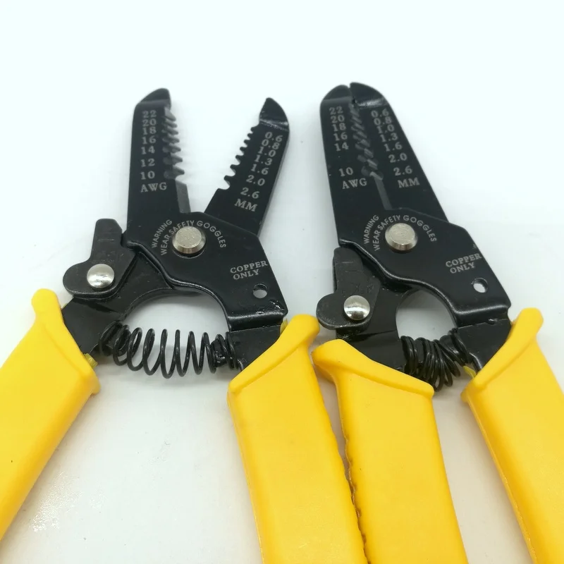 Multi-purpose Precision Wire Stripper Pliers AWG22-10  Cable Wire Stripping Cutter Hand Tools Automatic Wire Stripper 0.6-2.6MM