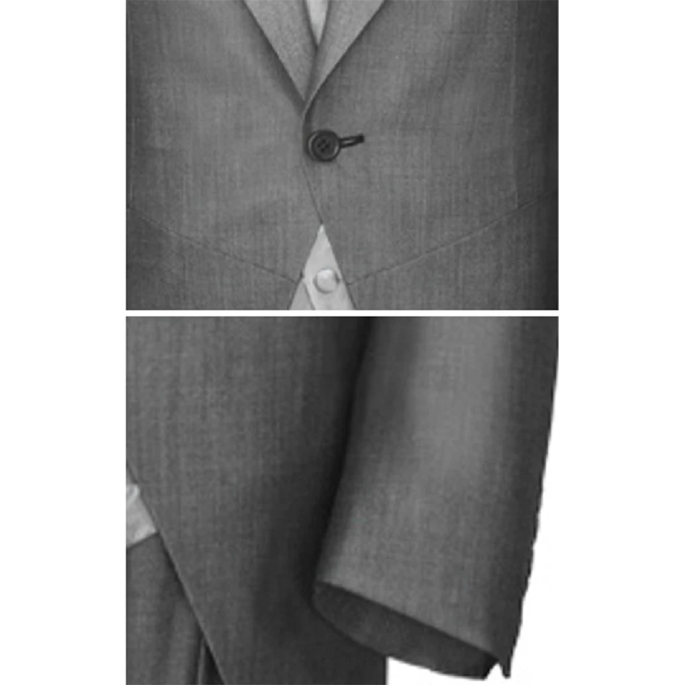 2021 Custom Made Grey Wedding Tailcoat Tuxedo, Gray Tailor Made Wedding Suits For Men,Classic Long Tail Groom Tuxedo Tailcoat