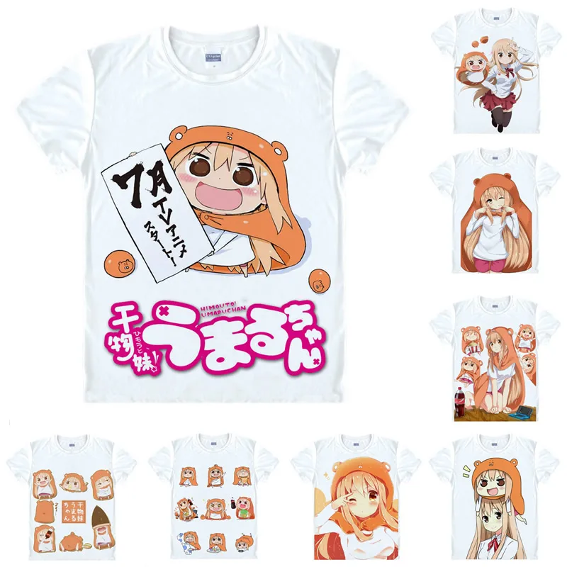 Coolprint Anime Shirt Himouto! Umaru-chan T-Shirts Short Sleeve Umaru Doma Nana Ebina Kirie Motoba Cosplay Motivs Hentai Shirts