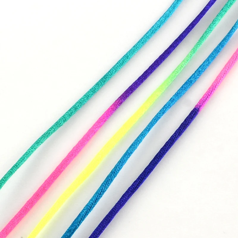 2mm Nylon Threads Cords for DIY Jewellery Handicraft Making Supplies High Quality Cord 20 Kind of Colour Select  F60