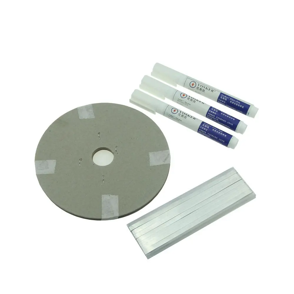 Solar Cell PV Ribbons Strip 60M Tabbing Wire + 6M Busbar Wire Tape + 3 Pcs Flux Pen For DIY Solar Panel Soldering