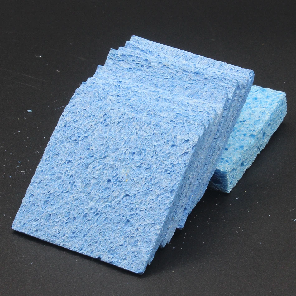 RIESBA blue Clean Tool High Temperature Enduring Condense Electric Solder Welding Soldering Iron TIp Cleaning Sponge