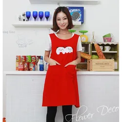 Fashion Cute Nail Shop Coffee Nursery Apron Pinafore For Women Kitchen Baking Gowns Print Logo