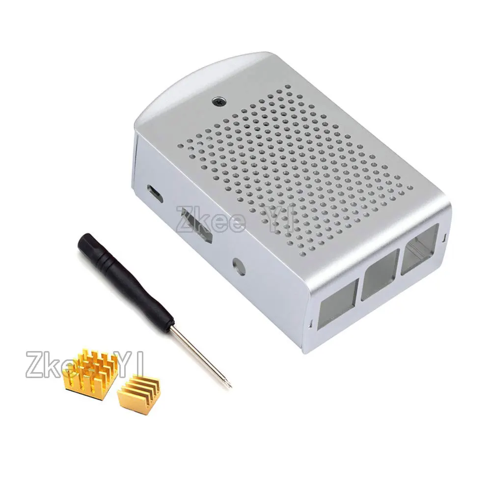 Latest Aluminum case with Heatsink Compatible for Raspberry Pi 3 Model B，Pi 3 B+，Pi 2 Model B