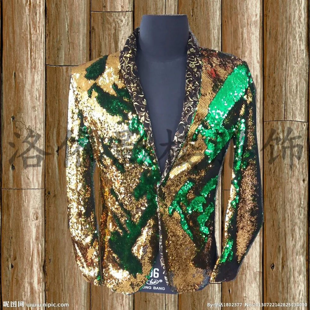 Free shipping mens golden/green golde/blue purple/silver black vintage tuxedo jacket/stage performance/event jacket/only jacket