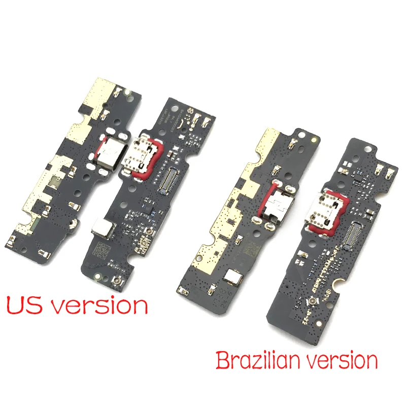 50Pcs/Lot， For Motorola Moto E5 Plus Dock Connector Micro USB Charger Charging Port Flex Cable Microphone Board