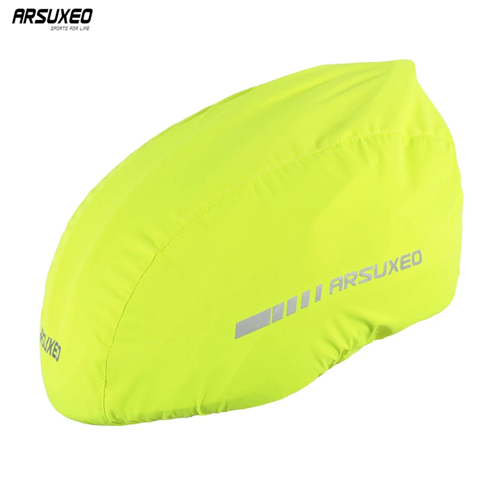 ARSUXEO Cycling Helmet Covers Windproof Waterproof Cycling Caps MTB Road Bike Bicycle Rain Cover Caps Dustproof Ultra-light PC08