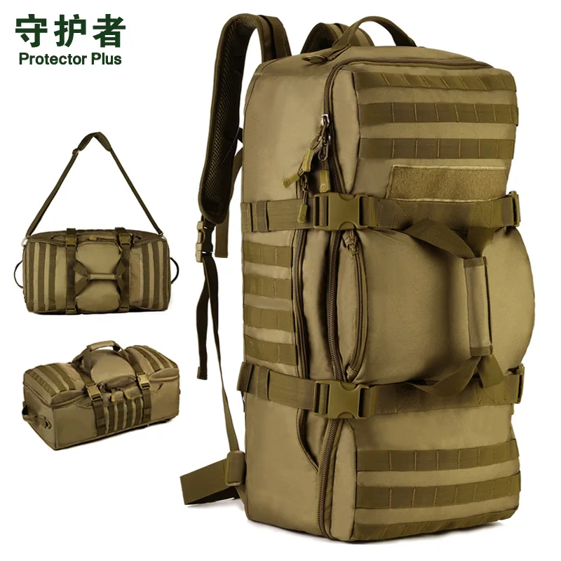 

60L Large capacity luggage backpack & handbags multi-function Outdoor Tactical Rucksack men's bags A3136