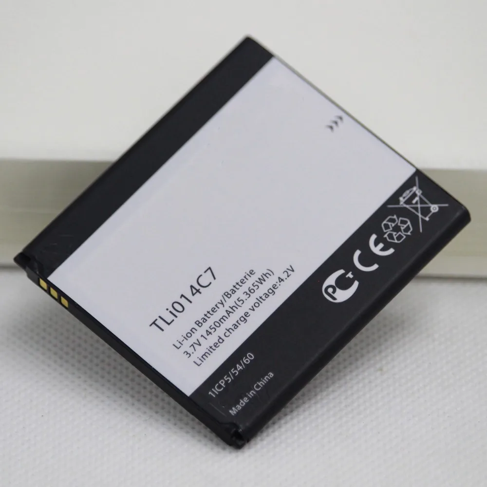 

20pcs/lot Mobile Phone battery TLi014C7 For Alcatel One Touch Pixi First 4024D 4.0" TLi014C 1450mAh Internal Phone battery